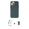 MARSİLYAN™- iPhone 14 Kılıf Ahenk Serisi - Siyah Joko Magic 5D Hayalet Cam + Shine Kamera Lens - GS