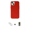 MARSİLYAN™- iPhone 14 Kılıf Ahenk Serisi - Siyah Joko Magic 5D Hayalet Cam + Diamond Kamera Lens - PE