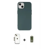 MARSİLYAN™- iPhone 14 Kılıf Ahenk Serisi - Siyah Joko Magic 5D Hayalet Cam + Shine Kamera Lens - GD