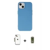 MARSİLYAN™- iPhone 14 Kılıf Ahenk Serisi - Siyah Joko Magic 5D Hayalet Cam + Shine Kamera Lens - GD