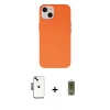 MARSİLYAN™- iPhone 14 Kılıf Ahenk Serisi - Siyah Joko Magic 5D Hayalet Cam + Shine Kamera Lens - SH