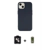 MARSİLYAN™- iPhone 14 Kılıf Ahenk Serisi - Siyah Joko Magic 5D Hayalet Cam + PVD Metal Kamera Lens - TU