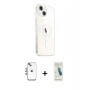 MARSİLYAN™- iPhone 14 Kılıf Ahenk Yansıma Prime - Şeffaf Pasifik Cam Ekran Koruyucu + Shine Kamera Lens - GI