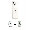 MARSİLYAN™- iPhone 14 Kılıf Ahenk Yansıma Prime - Şeffaf Pasifik Cam Ekran Koruyucu + Shine Kamera Lens - MI