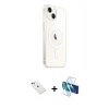 MARSİLYAN™- iPhone 14 Kılıf Ahenk Yansıma Prime - Siyah 3D Antistatik Cam Ekran Koruyucu + Diamond Kamera Lens - YL