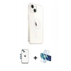 MARSİLYAN™- iPhone 14 Kılıf Ahenk Yansıma Prime - Siyah 3D Antistatik Cam Ekran Koruyucu + Shine Kamera Lens - MI