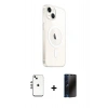 MARSİLYAN™- iPhone 14 Kılıf Ahenk Yansıma Prime - Siyah 3D Antistatik Hayalet Cam Ekran Koruyucu + Shine Kamera Lens - GS
