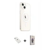 MARSİLYAN™- iPhone 14 Kılıf Ahenk Yansıma Prime - Siyah Bilvis 3D Cam Ekran Koruyucu + Diamond Kamera Lens - SABE