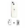 MARSİLYAN™- iPhone 14 Kılıf Ahenk Yansıma Prime - Siyah Bilvis 3D Cam Ekran Koruyucu + Shine Kamera Lens - YL