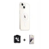 MARSİLYAN™- iPhone 14 Kılıf Ahenk Yansıma Prime - Siyah Bilvis 3D Mat Cam Ekran Koruyucu + PVD Metal Kamera Lens - GS
