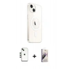 MARSİLYAN™- iPhone 14 Kılıf Ahenk Yansıma Prime - Siyah Bilvis 3D Mat Cam Ekran Koruyucu + Shine Kamera Lens - YL