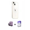 MARSİLYAN™- iPhone 14 Kılıf Ahenk Yansıma Prime - Siyah Bilvis 5in1 3D Magic Cam Ekran Koruyucu + Raze Metal Kamera Lens - SH
