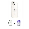 MARSİLYAN™- iPhone 14 Kılıf Ahenk Yansıma Prime - Siyah Bilvis 5in1 3D Magic Cam Ekran Koruyucu + Shine Kamera Lens - YL
