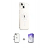 MARSİLYAN™- iPhone 14 Kılıf Ahenk Yansıma Prime - Siyah Bilvis 5in1 3D Magic Cam Ekran Koruyucu + Shine Kamera Lens - GI