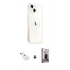MARSİLYAN™- iPhone 14 Kılıf Ahenk Yansıma Prime - Siyah Bilvis Hayalet Cam Ekran Koruyucu + Diamond Kamera Lens - PE