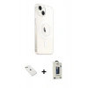 MARSİLYAN™- iPhone 14 Kılıf Ahenk Yansıma Prime - Siyah Bilvis Hayalet Cam Ekran Koruyucu + Diamond Kamera Lens - PE