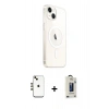 MARSİLYAN™- iPhone 14 Kılıf Ahenk Yansıma Prime - Siyah Bilvis Hayalet Cam Ekran Koruyucu + Shine Kamera Lens - GD
