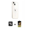 MARSİLYAN™- iPhone 14 Kılıf Ahenk Yansıma Prime - Siyah Buffer Cam Ekran Koruyucu + PVD Metal Kamera Lens - PE