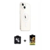 MARSİLYAN™- iPhone 14 Kılıf Ahenk Yansıma Prime - Siyah Buffer Cam Ekran Koruyucu + PVD Metal Kamera Lens - MI