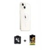 MARSİLYAN™- iPhone 14 Kılıf Ahenk Yansıma Prime - Siyah Buffer Cam Ekran Koruyucu + PVD Metal Kamera Lens - YL