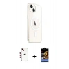 MARSİLYAN™- iPhone 14 Kılıf Ahenk Yansıma Prime - Siyah Buffer Hayalet Cam Ekran Koruyucu + Shine Kamera Lens - KI
