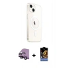 MARSİLYAN™- iPhone 14 Kılıf Ahenk Yansıma Prime - Siyah Buffer Hayalet Cam Ekran Koruyucu + Raze Metal Kamera Lens - SH