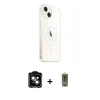 MARSİLYAN™- iPhone 14 Kılıf Ahenk Yansıma Prime - Siyah Joko Magic 5D Hayalet Cam + PVD Metal Kamera Lens - TU