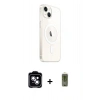 MARSİLYAN™- iPhone 14 Kılıf Ahenk Yansıma Prime - Siyah Joko Magic 5D Hayalet Cam + PVD Metal Kamera Lens - MI