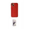 MARSİLYAN™- iPhone 14 Kılıf Akış Doku - Siyah Bilvis 3D Mat Cam Ekran Koruyucu