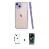 MARSİLYAN™- iPhone 14 Kılıf Atlas Asil Serisi - Şeffaf 360 Full Body Arka Koruyucu + Shine Kamera Lens - MI