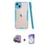 MARSİLYAN™- iPhone 14 Kılıf Atlas Asil Serisi - Siyah Bilvis 5in1 3D Magic Cam Ekran Koruyucu + Raze Metal Kamera Lens - SH