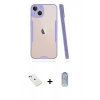 MARSİLYAN™- iPhone 14 Kılıf Atlas Asil Serisi - Siyah Joko Magic 5D Cam + Diamond Kamera Lens - YL