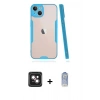MARSİLYAN™- iPhone 14 Kılıf Atlas Asil Serisi - Siyah Joko Magic 5D Cam + PVD Metal Kamera Lens - PE