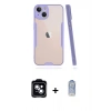 MARSİLYAN™- iPhone 14 Kılıf Atlas Asil Serisi - Siyah Joko Magic 5D Cam + PVD Metal Kamera Lens - MI