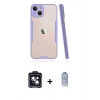 MARSİLYAN™- iPhone 14 Kılıf Atlas Asil Serisi - Siyah Joko Magic 5D Cam + PVD Metal Kamera Lens - SH