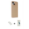 MARSİLYAN™- iPhone 14 Kılıf Atlas Form - Şeffaf Pasifik Cam Ekran Koruyucu + Diamond Kamera Lens - PE