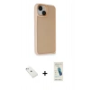 MARSİLYAN™- iPhone 14 Kılıf Atlas Form - Şeffaf Pasifik Cam Ekran Koruyucu + Diamond Kamera Lens - SABE