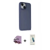 MARSİLYAN™- iPhone 14 Kılıf Atlas Form - Şeffaf Pasifik Cam Ekran Koruyucu + Raze Metal Kamera Lens - KI