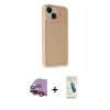 MARSİLYAN™- iPhone 14 Kılıf Atlas Form - Şeffaf Pasifik Cam Ekran Koruyucu + Raze Metal Kamera Lens - KI