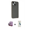 MARSİLYAN™- iPhone 14 Kılıf Atlas Form - Şeffaf Pasifik Cam Ekran Koruyucu + Raze Metal Kamera Lens - KI