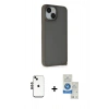 MARSİLYAN™- iPhone 14 Kılıf Atlas Form - Şeffaf Royal Nano Ekran Koruyucu + Shine Kamera Lens - SH
