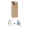 MARSİLYAN™- iPhone 14 Kılıf Atlas Form - Şeffaf Royal Nano Ekran Koruyucu + Shine Kamera Lens - YL