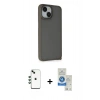 MARSİLYAN™- iPhone 14 Kılıf Atlas Form - Şeffaf Royal Nano Ekran Koruyucu + Shine Kamera Lens - YL