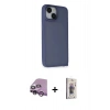 MARSİLYAN™- iPhone 14 Kılıf Atlas Form - Siyah Bilvis 3D Cam Ekran Koruyucu + Raze Metal Kamera Lens - MR