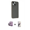 MARSİLYAN™- iPhone 14 Kılıf Atlas Form - Siyah Bilvis 3D Mat Cam Ekran Koruyucu + Raze Metal Kamera Lens - MR