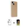 MARSİLYAN™- iPhone 14 Kılıf Atlas Form - Siyah Buffer Cam Ekran Koruyucu + Shine Kamera Lens - SH
