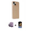 MARSİLYAN™- iPhone 14 Kılıf Atlas Form - Siyah Buffer Hayalet Cam Ekran Koruyucu + Raze Metal Kamera Lens - SH
