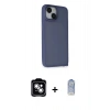 MARSİLYAN™- iPhone 14 Kılıf Atlas Form - Siyah Joko Magic 5D Cam + PVD Metal Kamera Lens - GS