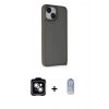 MARSİLYAN™- iPhone 14 Kılıf Atlas Form - Siyah Joko Magic 5D Cam + PVD Metal Kamera Lens - GS