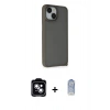 MARSİLYAN™- iPhone 14 Kılıf Atlas Form - Siyah Joko Magic 5D Cam + PVD Metal Kamera Lens - MI